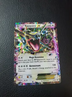 🔥Pokemon TCG Rayquaza EX XY69 Black Star Promo Card (Shiny) Holo Lightly Played - Image 1
