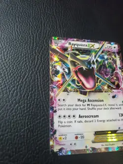 🔥Pokemon TCG Rayquaza EX XY69 Black Star Promo Card (Shiny) Holo Lightly Played - Image 2