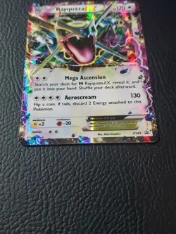 🔥Pokemon TCG Rayquaza EX XY69 Black Star Promo Card (Shiny) Holo Lightly Played - Image 4