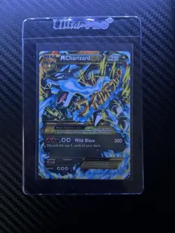 Pokemon Mega M Charizard EX Full Art Holo Card 108/106 Flashfire Secret Rare - Image 1