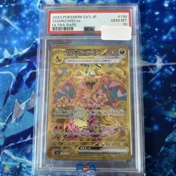Pokemon Card Japanese Charizard ex UR PSA 10 139/108 Ruler of Black Flames - Image 1