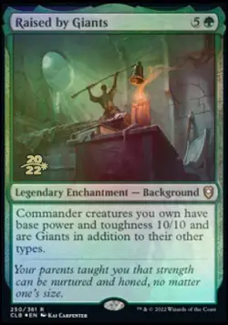 MTG Raised by Giants [Commander Legends: Battle for Baldur's Gate Prerelease Pro - Image 1