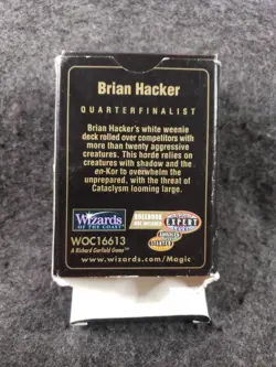 MTG World Championships Brian Hacker 1998 Seattle Deck Empty Box.......... (SB9) - Image 4