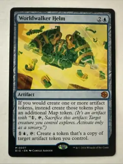 MTG Worldwalker Helm 0007 Magic: Outlaws of Thunder Junction The Big Score NM - Image 1