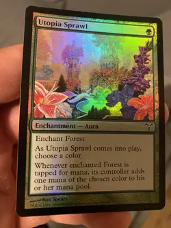 Magic The Gathering Dissension Utopia Sprawl #99/180 Foil MTG TCG CCG - Image 1