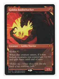 MTG Goblin Bushwhacker (Showcase) - Foundations Special Guest Mythic 0078 - Image 1