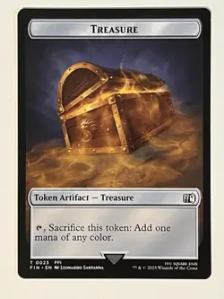 Foretell Treasure Double-Sided Token CommanderFinal Fantasy Regular MTG - Image 2