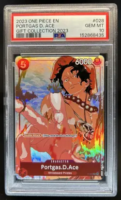 2023 One Piece Gift Portgas D Ace #P-028 PSA 10 GEM MINT - Image 1