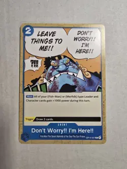 One Piece The Azure Sea's Seven Card OP14-057 C Don't Worry!! I'm Here!! - Image 1