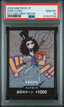 2026 ONE PIECE JAPANESE KUMAMOTO PREFECTURE BROOK DON!! CARD PSA 10 - Image 1