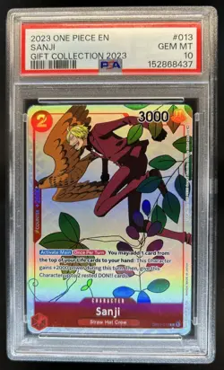 2023 One Piece Gift Sanji #OP01-013 PSA 10 GEM MINT - Image 1