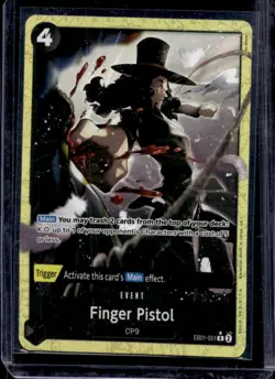 2025 One Piece The Best V2 Finger Pistol Alt Art #EB01-051 - Image 1