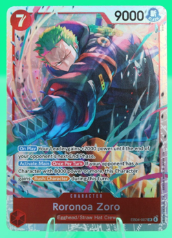 Roronoa Zoro EB04-007 SR ENGLISH OP15 Adventure on KAMI’s Island NM - Image 1