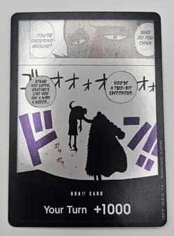 One Piece CCG Don!! Card Straw Hat Luffy Foil Bandai Standard English - Image 1