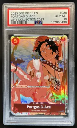 2023 One Piece Gift Portgas D Ace #P-028 PSA 10 GEM MINT - Image 1