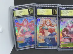 6 2025 ONE PIECE JP MINI-TIN VOL. 2 PROMO LOT NAMI NICO CGC 10 PRISTINE B PT - Image 2