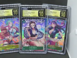 6 2025 ONE PIECE JP MINI-TIN VOL. 2 PROMO LOT NAMI NICO CGC 10 PRISTINE B PT - Image 4