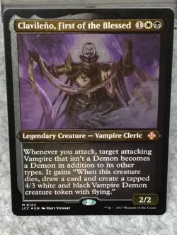Clavileno, First of the Blessed Display Commander - Thick Card Stock - Foil MTG - Image 1