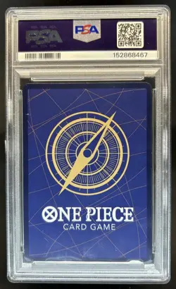 2024 One Piece Two Legends Monkey.D.Luffy Treasure Rare #OP07-109 PSA 9 - Image 2