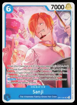 Sanji - OP11-051 (Nami Deck) OP11-051 Learn Together Deck Set One Piece NM - Image 1
