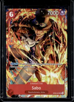 2026 One Piece Illustration Box V5 Promo Sabo #OP05-007 - Image 1