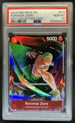 2023 One Piece Gift Roronoa Zoro #ST01-013 PSA 10 GEM MINT - Image 1