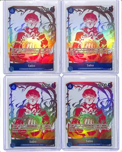 (4) Lot 2025 One Piece Royal Blood Sabo 3rd Anniv Treasure Campaign #OP10-049 - Image 1