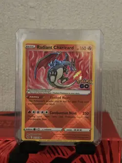 Pokemon TCG Radiant Charizard Holo Card Pokemon Go 011/078 - Image 1