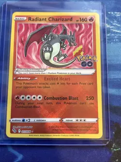 Pokemon TCG Radiant Charizard 011/078 Pokemon Go Holo Rare NM - Image 1