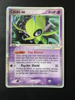Pokemon TCG Celebi EX Holo Card 17/17 Pop Series 2 MP - Image 1
