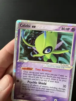 Pokemon TCG Celebi EX Holo Card 17/17 Pop Series 2 MP - Image 4