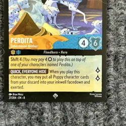 Disney Lorcana Reign of Jafar Perdita 27/204 Super Rare NM Floodborn - Image 4