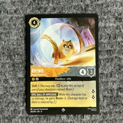 Disney Lorcana Reign of Jafar Rhino Power Hamster 30/204 Super Rare NM - Image 1