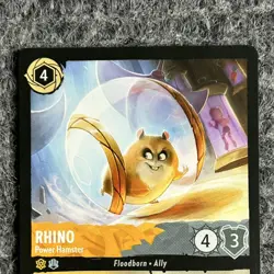 Disney Lorcana Reign of Jafar Rhino Power Hamster 30/204 Super Rare NM - Image 3