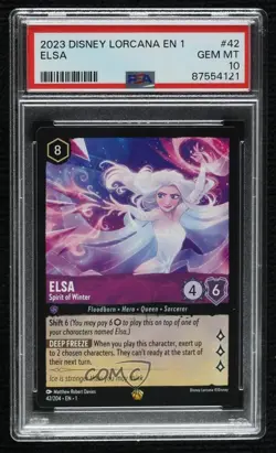 2023 Disney Lorcana - The First Chapter 1 Legendary Elsa Spirit of Winter PSA 10 - Image 1