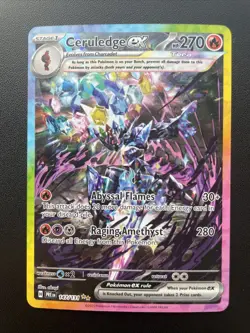Pokemon TCG Prismatic Evolutions Ceruledge EX 147/131 Special Illustration Rare - Image 1