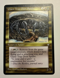 Mtg Ice AgeGiant Trap Door Spider LP Uncommon - Image 1