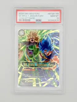 SS Broly Banisher Fury BT29-145 CR Concept Rare Fearsome Rivals Dragon Ball Card - Image 1