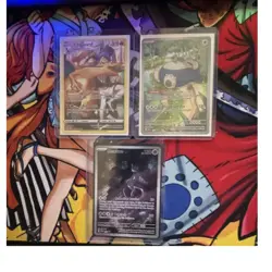 Pokemon TCG Charizard Snorlax Mewtwo Foil Card Lot - 3 English Cards - Image 1
