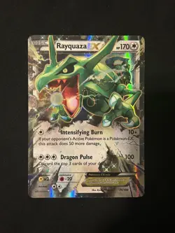 Pokemon TCG Rayquaza EX Roaring Skies Holo Ultra Rare Card 75/108 - Image 1