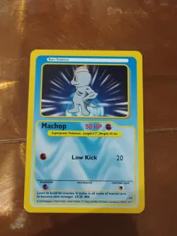 Machop Funskool 2004 Nintendo Pokemon Card Red/Blue Back Creatures Tokyo - Image 1