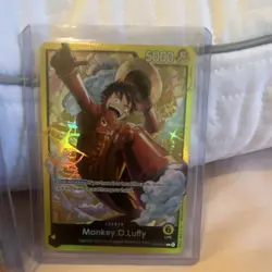 Bandai One Piece CCG Monkey D. Luffy Foil Leader & Character Card Lot 4 Sets - Image 5