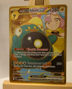 Iono's Bellibolt ex 188/159 Sv09: Journey Together Holo Pokemon Card - Image 1