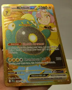 Iono's Bellibolt ex 188/159 Sv09: Journey Together Holo Pokemon Card - Image 3