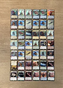 Star Wars Unlimited LEGENDARY Lot of 42 Cards CCG (Foil, Hyperspace, Regular) - Image 1