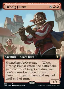 MTG Firbolg Flutist (Extended Art) [Commander Legends: Battle for Baldur&apo - Image 1