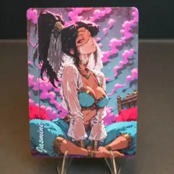 Princess Jasmine Retro Waifus, Custom Anime Waifu Trading Card Disney Aladdin - Image 1