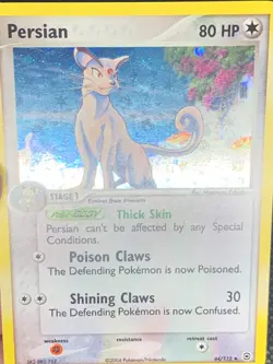 Persian 44/112 Reverse Holo - Fire Red Leaf Green Pokemon Card - LP - Image 3