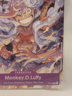 One Piece TCG Monkey.D.Luffy P-041 Card - Image 4