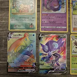 Pokemon 12 Card Lot. Dragonite Movie Promo. Gold Zacian. Snorlax. Radiant Coll. - Image 4